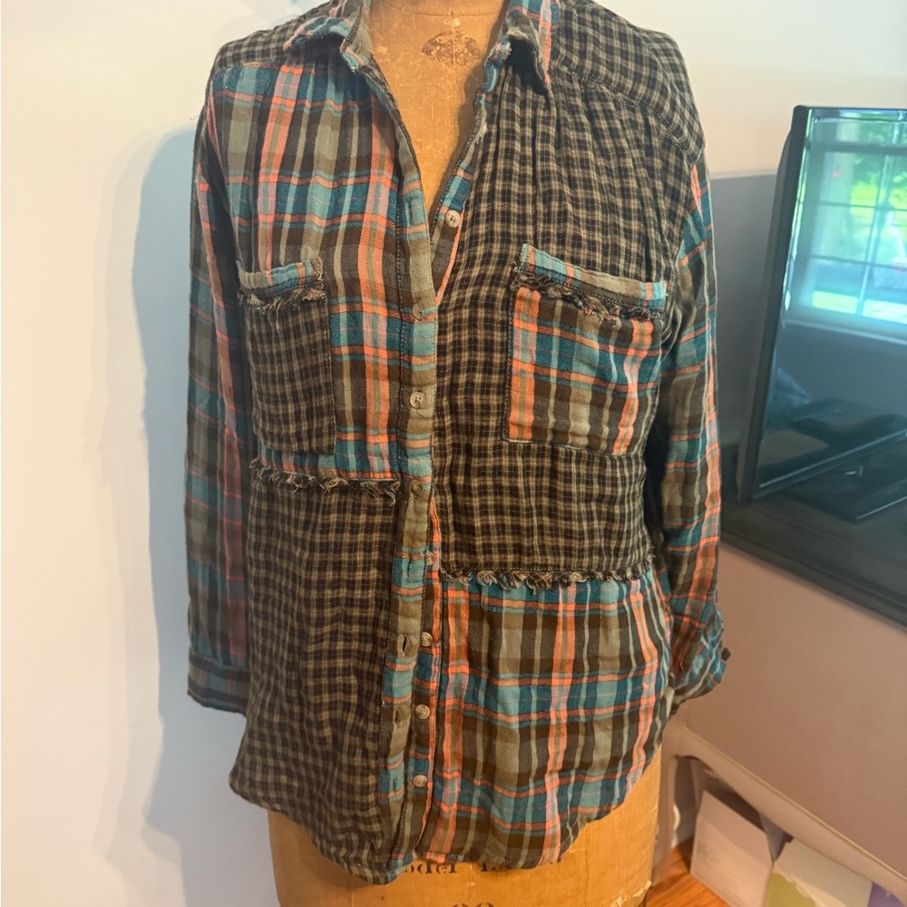 Pilcro Multicolor Plaid Shirt